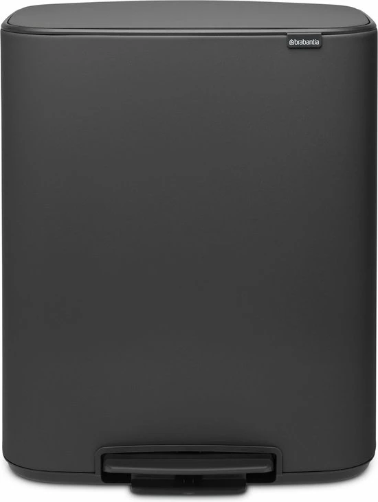 Brabantia Bo Prullenbak - 2 X 30 L - Mineral Infinite Grey 1 Brabantia Bo Prullenbak - 2 X 30 L - Mineral Infinite Grey