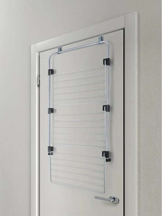 Tomado - Metaltex Metaltex Gale Droogrek - 11m Drooglengte - Ophangbaar Aan Deur - Zilvergrijs 8 Tomado - Metaltex Metaltex Gale Droogrek - 11m Drooglengte - Ophangbaar Aan Deur - Zilvergrijs - Afbeelding 8