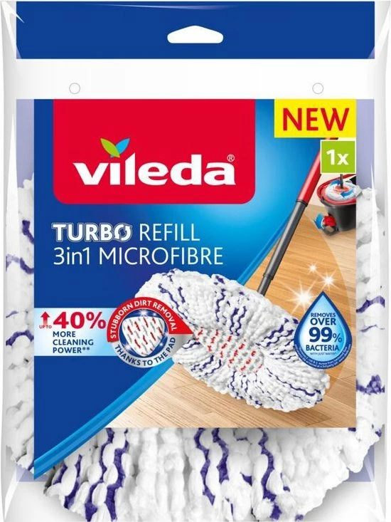 Vileda TURBO 3in1 - Vervanging - Microvezel 7 Vileda TURBO 3in1 - Vervanging - Microvezel - Afbeelding 7