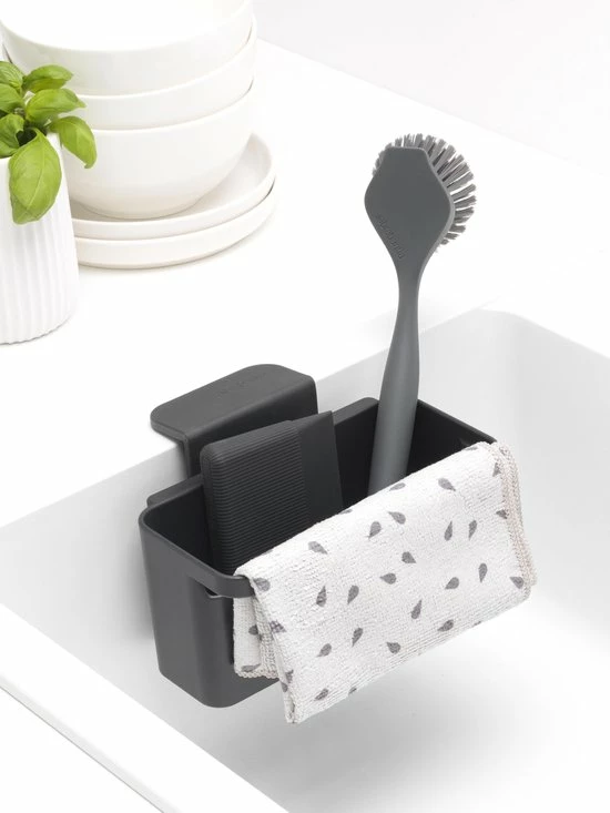 Brabantia Sink Side Gootsteen Organizer - Dark Grey 2 Brabantia Sink Side Gootsteen Organizer - Dark Grey - Afbeelding 2