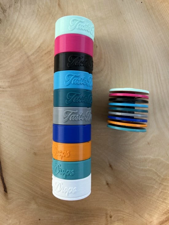 TasteDrops - Aroma Pod Case Houder - Te Gebruiken Voor Het Opbergen Van Air Up Pods - Oranje Met Logo - Geschikt Voor Air Up Drinkfles Pods - Magnetisch Stapelbaar - 2 TasteDrops - Aroma Pod Case Houder - Te Gebruiken Voor Het Opbergen Van Air Up Pods - Oranje Met Logo - Geschikt Voor Air Up Drinkfles Pods - Magnetisch Stapelbaar - - Afbeelding 2