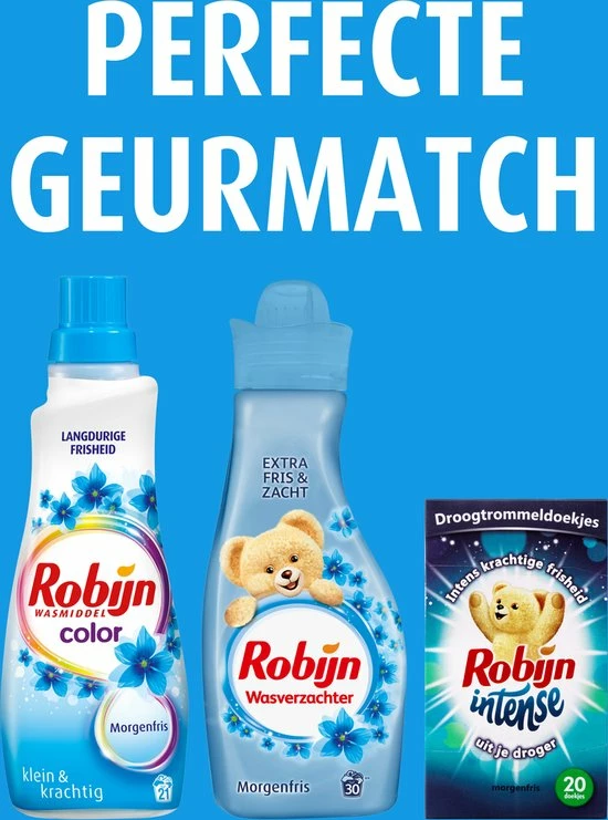 Robijn Intense Morgenfris Droogtrommeldoekjes - 9 X 20 Stuks - Voordeelverpakking 5 Robijn Intense Morgenfris Droogtrommeldoekjes - 9 X 20 Stuks - Voordeelverpakking - Afbeelding 5