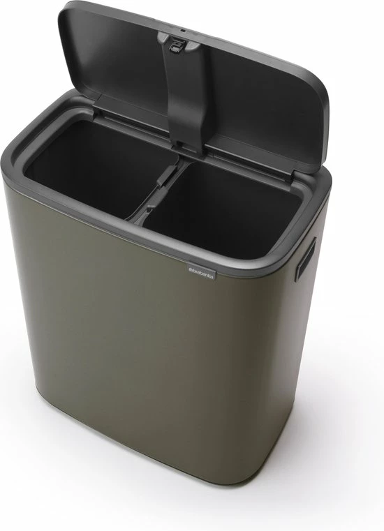 Brabantia Bo Touch Bin Prullenbak - 2 X 30 L - Platinum 3 Brabantia Bo Touch Bin Prullenbak - 2 X 30 L - Platinum - Afbeelding 3
