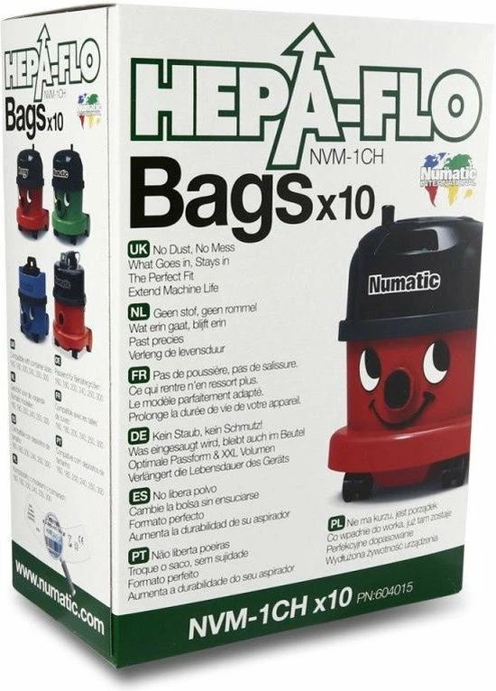 Numatic NVM-1CH Hepa - Stofzuigerzakken - 10 Stuks 4 Numatic NVM-1CH Hepa - Stofzuigerzakken - 10 Stuks - Afbeelding 4