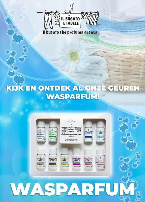 Il Bucato Di Adele Wasparfum Luxe Giftbox/proefpakket 10x20ml 3 Il Bucato Di Adele Wasparfum Luxe Giftbox/proefpakket 10x20ml - Afbeelding 3
