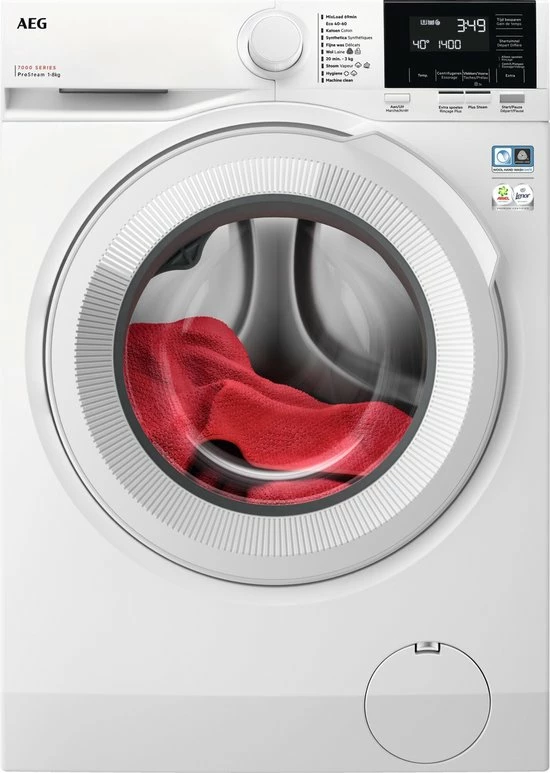 AEG LR7384BB2 - 7000 Serie ProSteam® - Wasmachine - NL/FR 1 AEG LR7384BB2 - 7000 Serie ProSteam® - Wasmachine - NL/FR