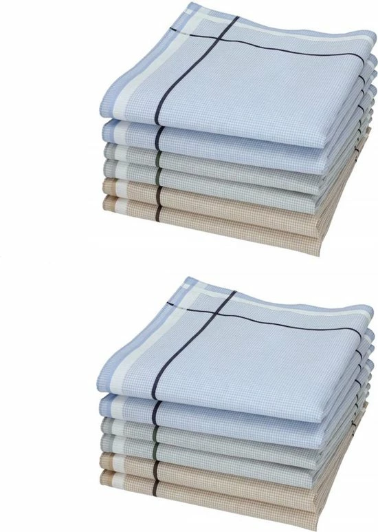 Zakdoeken - Heren - 12 Zakdoeken - Sorprese - Cadeauset - Heren Zakdoeken - Zakdoek - 8 - Sinterklaas - Cadeau 3 Zakdoeken - Heren - 12 Zakdoeken - Sorprese - Cadeauset - Heren Zakdoeken - Zakdoek - 8 - Sinterklaas - Cadeau - Afbeelding 3