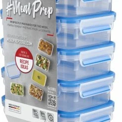 Tefal MasterSeal Fresh Mealprep Set - 5 X 800ml - Blauw -SolisVac Plus Shop 550x777