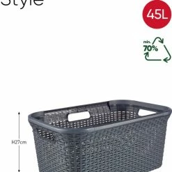 Curver Style Wasmand - 45L - Antraciet -SolisVac Plus Shop 550x779 1
