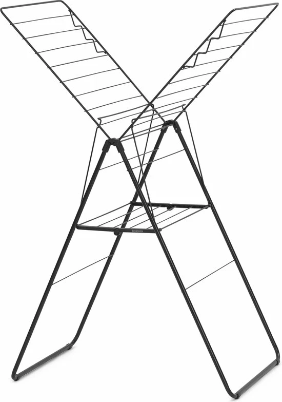 Brabantia HangOn Droogrek Inklapbaar - 20 Meter - Matt Black 4 Brabantia HangOn Droogrek Inklapbaar - 20 Meter - Matt Black - Afbeelding 4