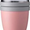 Mepal – Lunchpot Ellipse Mini – Praktische Muesli Beker To Go – Nordic Pink – Geschikt Voor Vriezer, Magnetron En Vaatwasser.