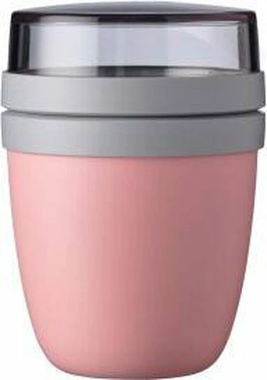 Mepal – Lunchpot Ellipse Mini – Praktische Muesli Beker To Go – Nordic Pink – Geschikt Voor Vriezer, Magnetron En Vaatwasser. 1 Mepal – Lunchpot Ellipse Mini – Praktische Muesli Beker To Go – Nordic Pink – Geschikt Voor Vriezer, Magnetron En Vaatwasser.