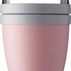 Mepal – Lunchpot Ellipse – Praktische Muesli Beker To Go – Nordic Pink – Geschikt Voor Vriezer, Magnetron En Vaatwasser.