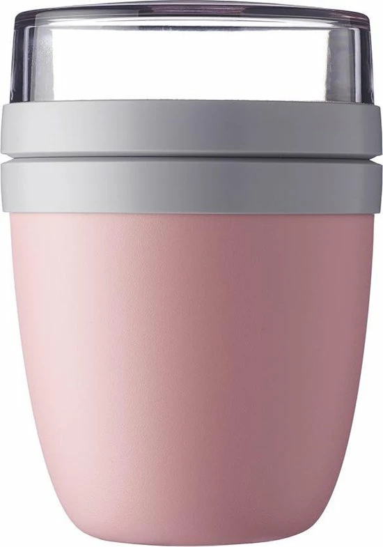 Mepal – Lunchpot Ellipse – Praktische Muesli Beker To Go – Nordic Pink – Geschikt Voor Vriezer, Magnetron En Vaatwasser. 1 Mepal – Lunchpot Ellipse – Praktische Muesli Beker To Go – Nordic Pink – Geschikt Voor Vriezer, Magnetron En Vaatwasser.