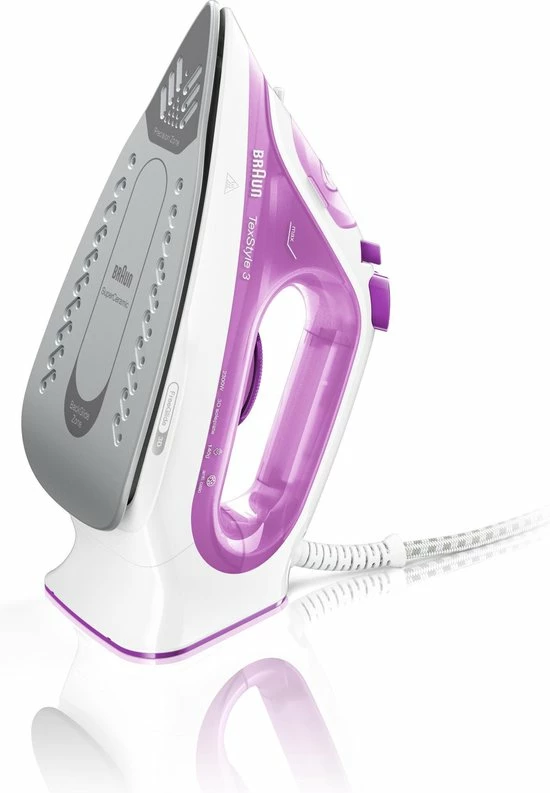 Braun TexStyle 3 - SI 3030 PU - Stoomstrijkijzer - Paars 11 Braun TexStyle 3 - SI 3030 PU - Stoomstrijkijzer - Paars - Afbeelding 11