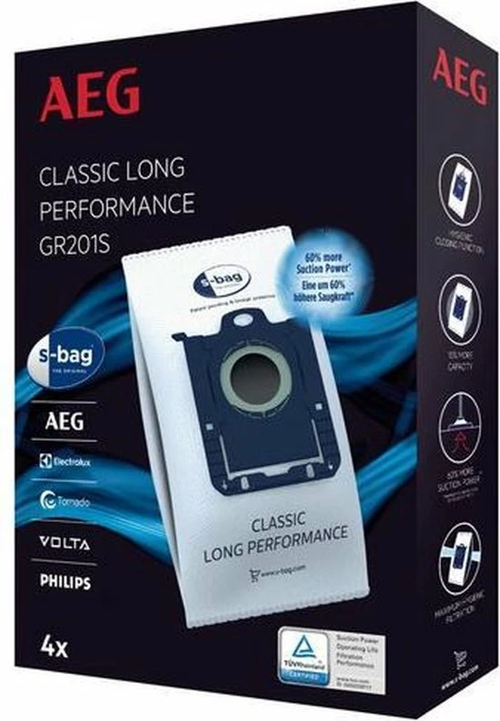 AEG GR201S - Stofzuigerzakken - Stofzuigerzakken Aeg - 4 Stuks 12 AEG GR201S - Stofzuigerzakken - Stofzuigerzakken Aeg - 4 Stuks - Afbeelding 12