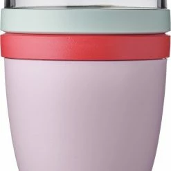Mepal – Limited Edition Lunchpot Ellipse – Praktische Muesli Beker To Go – Strawberry Vibe – Geschikt Voor Vriezer, Magnetron En Vaatwasser - Onbeperkt Genieten