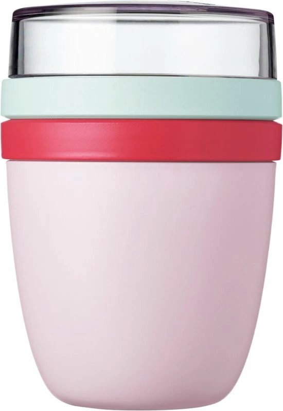 Mepal – Limited Edition Lunchpot Ellipse – Praktische Muesli Beker To Go – Strawberry Vibe – Geschikt Voor Vriezer, Magnetron En Vaatwasser - Onbeperkt Genieten 3 Mepal – Limited Edition Lunchpot Ellipse – Praktische Muesli Beker To Go – Strawberry Vibe – Geschikt Voor Vriezer, Magnetron En Vaatwasser - Onbeperkt Genieten - Afbeelding 3