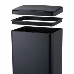 MOA Sensor Prullenbak - 50 Liter - RVS & Duurzaam ABS - Non-slip - Geruisloze Deksel - Vertraagd Sluiten Modus - Zwart - SB02B 19 MOA Sensor Prullenbak - 50 Liter - RVS & Duurzaam ABS - Non-slip - Geruisloze Deksel - Vertraagd Sluiten Modus - Zwart - SB02B -SolisVac Plus Shop 550x801