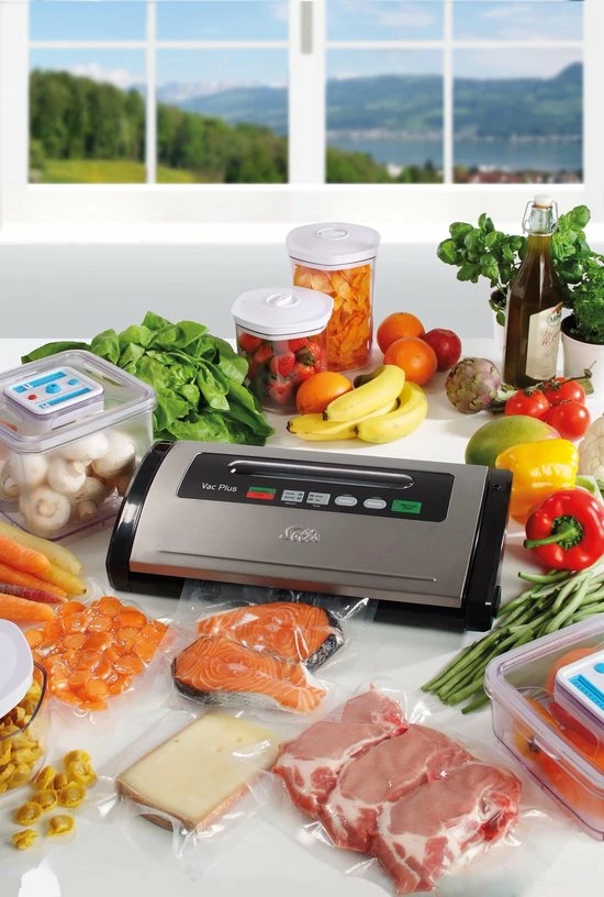 Solis Vac Plus 571 Vacumeermachine - Vacuümmachine Met Marineerfunctie - Vacuüm Sealer Met Ingebouwde Foliesnijder 7 Solis Vac Plus 571 Vacumeermachine - Vacuümmachine Met Marineerfunctie - Vacuüm Sealer Met Ingebouwde Foliesnijder - Afbeelding 7