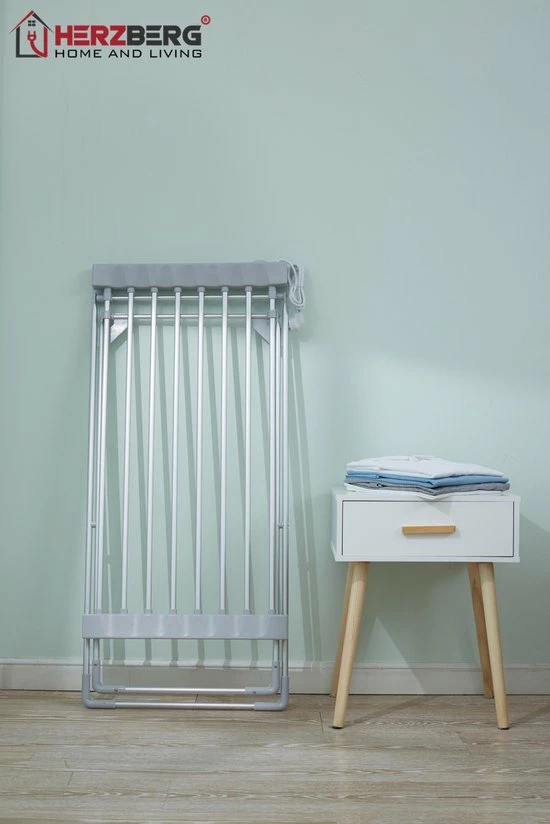 Herzberg: Elektrisch Droogrek Klein - Verwarmd Wasrek - Opvouwbaar - Snel Droog Wasrek 6 Herzberg: Elektrisch Droogrek Klein - Verwarmd Wasrek - Opvouwbaar - Snel Droog Wasrek - Afbeelding 6