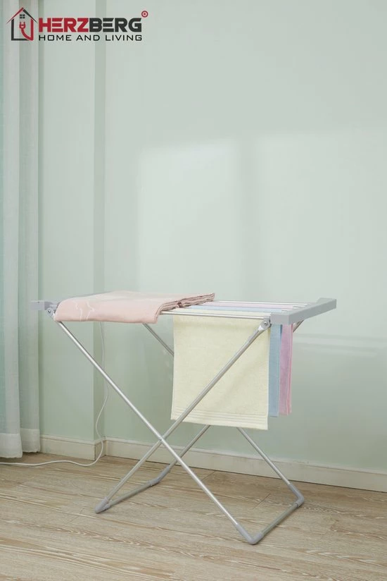 Herzberg: Elektrisch Droogrek Klein - Verwarmd Wasrek - Opvouwbaar - Snel Droog Wasrek 7 Herzberg: Elektrisch Droogrek Klein - Verwarmd Wasrek - Opvouwbaar - Snel Droog Wasrek - Afbeelding 7