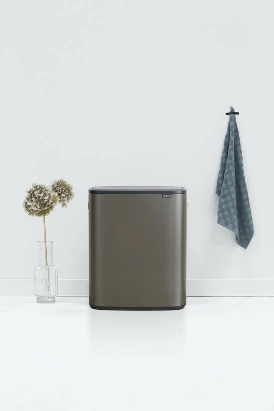 Brabantia Bo Touch Bin Prullenbak - 2 X 30 L - Platinum 16 Brabantia Bo Touch Bin Prullenbak - 2 X 30 L - Platinum - Afbeelding 16