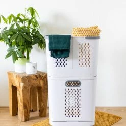 Sens Design Wasmanden Met Deksel - Wassorteerder 3 Vakken Op Wieltjes 29 Sens Design Wasmanden Met Deksel - Wassorteerder 3 Vakken Op Wieltjes -SolisVac Plus Shop 550x824 5