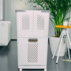 Sens Design Wasmanden Met Deksel - Wassorteerder 3 Vakken Op Wieltjes 37 Sens Design Wasmanden Met Deksel - Wassorteerder 3 Vakken Op Wieltjes -SolisVac Plus Shop 550x824 7