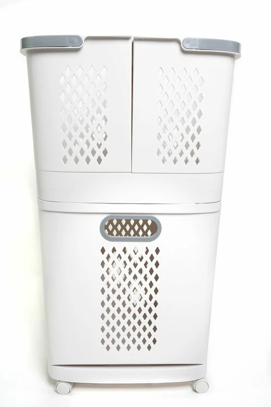 Sens Design Wasmanden Met Deksel - Wassorteerder 3 Vakken Op Wieltjes 18 Sens Design Wasmanden Met Deksel - Wassorteerder 3 Vakken Op Wieltjes - Afbeelding 18