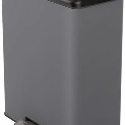 Curver Deco Bin Prullenbak - 65L - Rechthoekig - Cool Grey 19 Curver Deco Bin Prullenbak - 65L - Rechthoekig - Cool Grey -SolisVac Plus Shop 550x835 5